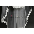 New Arrival 2015 bordados Ivory Edges 3 Camadas Mulheres Wedding Veil